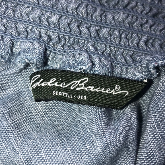 Eddie Bauer Chambray Linen Trumpet Skirt - Picture 2 of 6